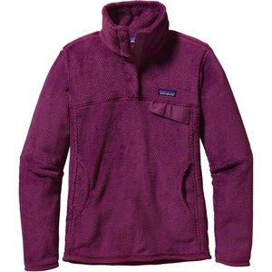 Patagonia Re-Tool Deep Plum Pullover Fleece Sweater